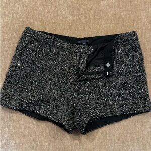 GAP Black High Waist Shorts with Structured Fit